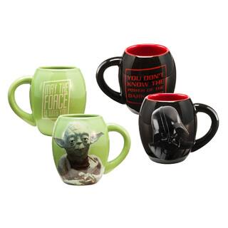 Star Wars Vader and Yoda 18-ounce Oval Mug Collection