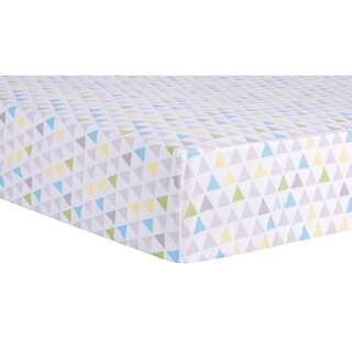 Trend Lab Triangles Multicolored Fitted Crib Sheet