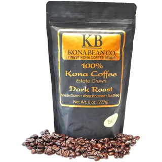 Kona Bean Co. Kona Coffee Estate Grown 8-ounce Dark Roast 8oz