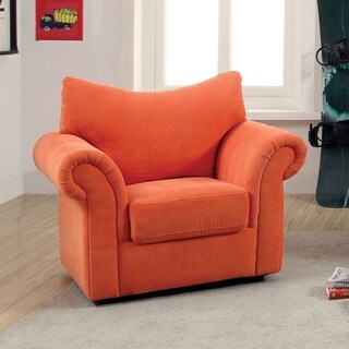 Furniture of America Sasha Flannelette Upholstered Flared Arm Chair