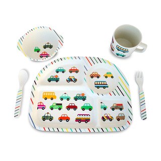 Culina Kids Vehicle Prints 5-piece Dinnerware