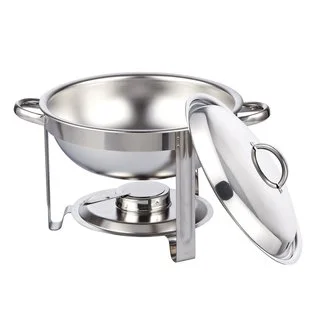 Cook N Home Stainless Steel 5-quart Round Chafing Dish Chafer with Lid