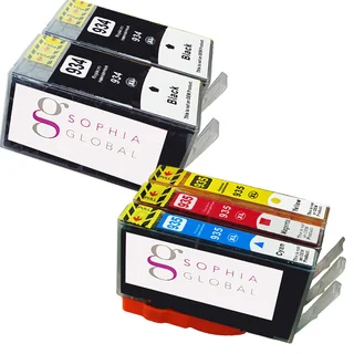Sophia Global Compatible Ink Cartridge Replacement for HP 934XL and HP 935XL (2 Black, 1 Cyan, 1 Magenta, 1 Yellow)
