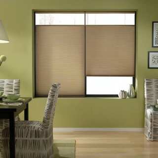 Cordless Top Down Bottom Up Cellular Shades in Antique Linen (46 to 46.5 Inches Wide)
