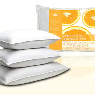 Canadian Down and Feather Company White Goose Feather Pillows (Set of 2)