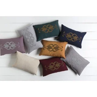 Decorative Cory Poly or Down Filled Throw Pillow (13 x 20)