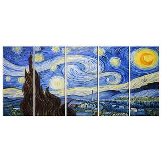 Hand-painted Starry Night Van Gogh Reproduction on Canvas
