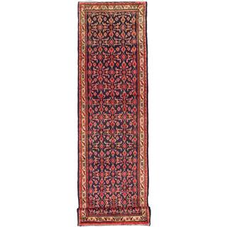 ecarpetgallery Persian Mahal Blue Wool Rug (3'9-inch x 13'7-inch)