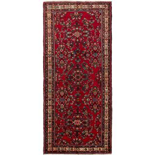 ecarpetgallery Persian Hamadan Red Wool Rug (5'6-inch x 11'10-inch)