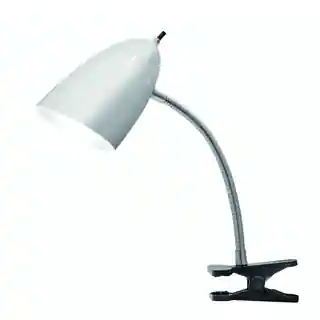 Tensor 17974-002 19-Inch Gooseneck Brushed Steel Clip-On Desk Lamp