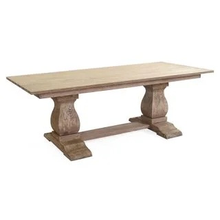 The Salem Trestle Solid Wood Dining Table