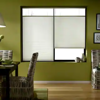 First Rate Blinds Cool White 23 to 23.5-inch Wide Cordless Top Down Bottom Up Cellular Shades
