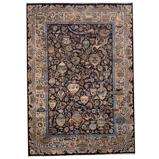 Herat Oriental Persian Hand-knotted Kashmar Wool Rug (8' x 11'5)