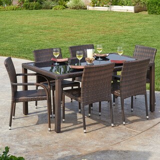 Arenal 7-Piece All-Weather Wicker Dining Set