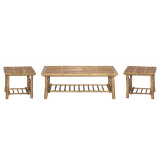 Folding Bamboo Coffee and End Table Set (Vietnam)