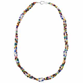 Global Mamas Women's "Festival Rainbow" Necklace (Ghana)