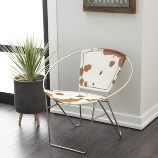 Metal Hide Leather Chair