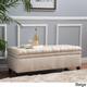 Hastings Tufted Fabric Storage Ottoman Bench by Christopher Knight Home - Thumbnail 1