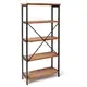 Perth 5-Shelf Industrial Bookcase by Christopher Knight Home - Thumbnail 3