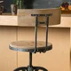 Stirling Adjustable Wood Backed Bar Stool by Christopher Knight Home