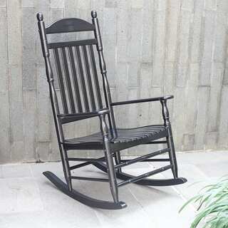 Alston Traditional Black Rocking Chair