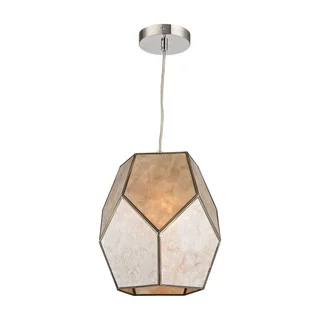 Sterling Home Therese 1-light Pendant in Natural Silver and Gold
