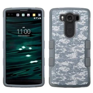 Insten Camouflage Tuff Hard PC/ Silicone Dual Layer Hybrid Rubberized Matte Case Cover for LG V10