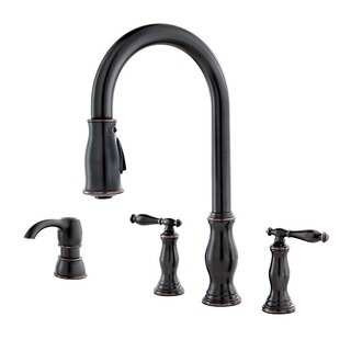 Pfister Hanover Widespread Kitchen Faucet F-531-4HNY Tuscan Bronze