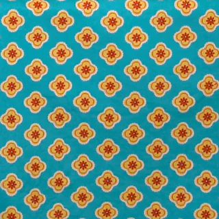 Gypsy Blue Background Small Flower Fabric (3 Yards)