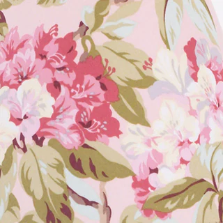 Tea Party Pink Floral Print Fabric (3 Yards)