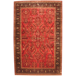Herat Oriental Indo Persian Hand-knotted Sarouk Wool Rug (11'8 x 18'1)