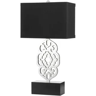 Grill Table Lamp- Silver Leaf