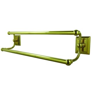 Polished Brass 24-inch Double Towel Bar
