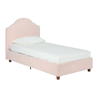 DHP Savannah Pink Upholstered Twin Bed