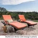 Toscana Outdoor Wicker Armed Chaise Lounge Chair with Cushion by Christopher Knight Home (Set of 2) - Thumbnail 12