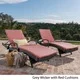 Toscana Outdoor Wicker Armed Chaise Lounge Chair with Cushion by Christopher Knight Home (Set of 2) - Thumbnail 14