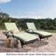 Toscana Outdoor Wicker Armed Chaise Lounge Chair with Cushion by Christopher Knight Home (Set of 2) - Thumbnail 10