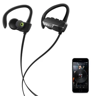 Indoor/ Outdoor Wireless Bluetooth 4.1 Noise Cancelling Earbuds, with Easy Pairing, and Mic