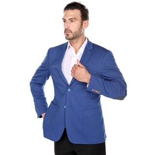 Verno Stefano Men's Royal Blue Slim Fit Fashion Blazer
