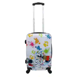 Chariot Paint Doggie 20-inch Hardside Lightweight Upright Spinner Carry-On Suitcase