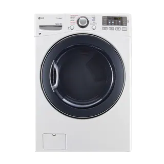 LG DLGX3571W 7.4-cubic Feet Ultra Large Capacity SteamDryer with NFC Tag On in White