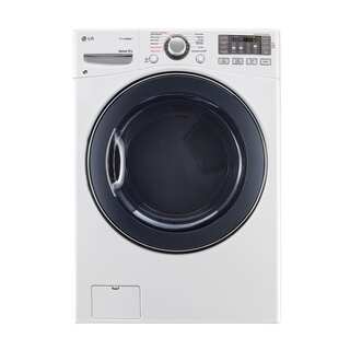 LG DLEX3570W 7.4-cubic Feet Ultra Large Capacity SteamDryer with NFC Tag On in White