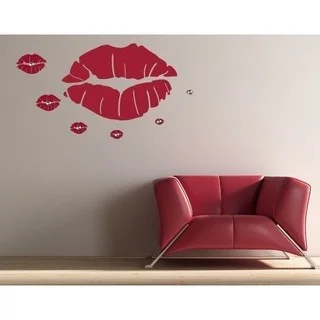 Kiss Wall Hanger Decal Vinyl Art Home Decor