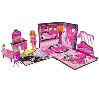 Neat-Oh Barbie ZipBin 40 Doll Dream House Toy Box and Playmat