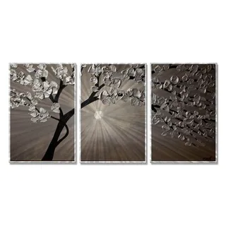Silver Moon 3 by Osnat Metal Wall Art