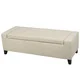 Guernsey Fabric Storage Ottoman Bench by Christopher Knight Home