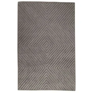 M.A. Trading Hand-tufted Indo Union Square Grey Rug (5' x 7')