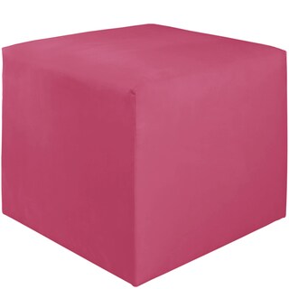 Skyline Furniture Kids Cube Ottoman in Premier Hot Pink