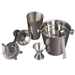 5 Piece Cocktail Set and Bar Accessories