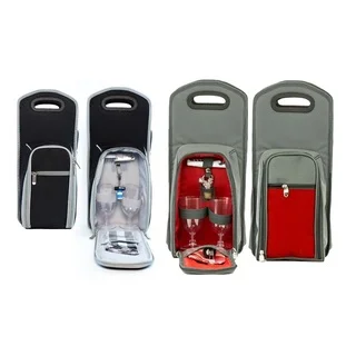 Insulated Wine Bottle Tote Bag (7 piece set)